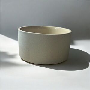 Ceramic Textured Pastel Blue Matte Dog Bowl 14oz